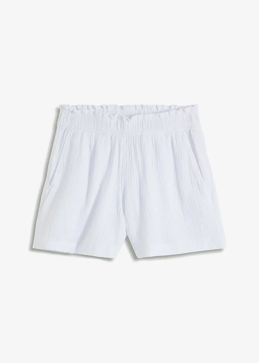 Musselin-Shorts aus reiner Baumwolle