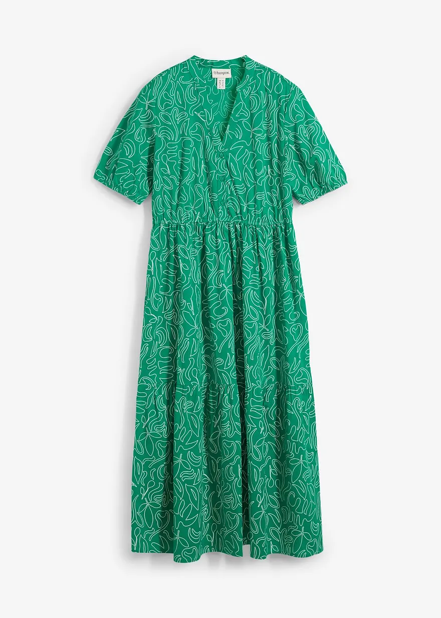Weites Midikleid aus reiner Baumwolle