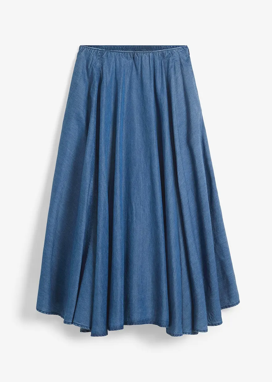 Jeans Rock, High Waist, Bequembund