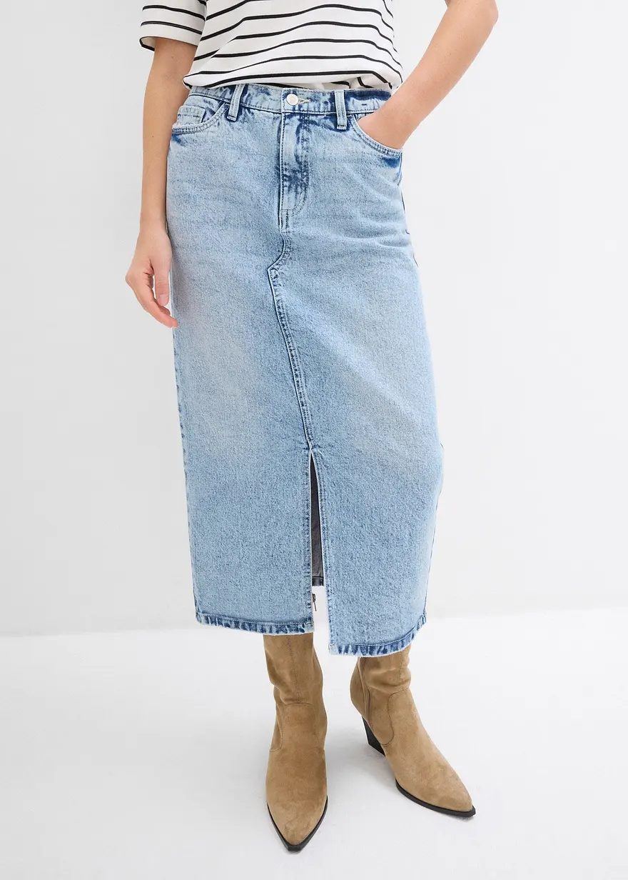 Jeansrock in Midilänge