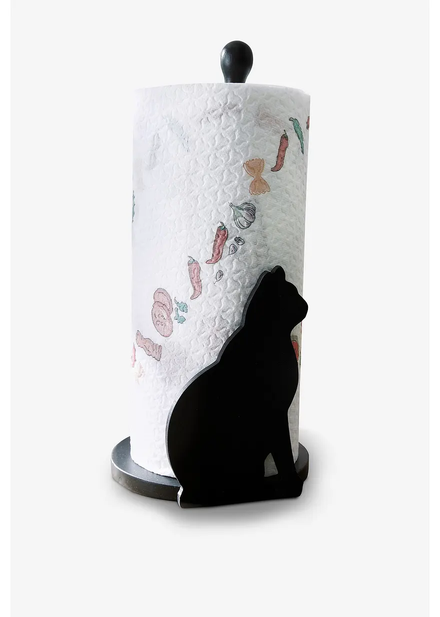 Küchenrollenhalter mit Katze