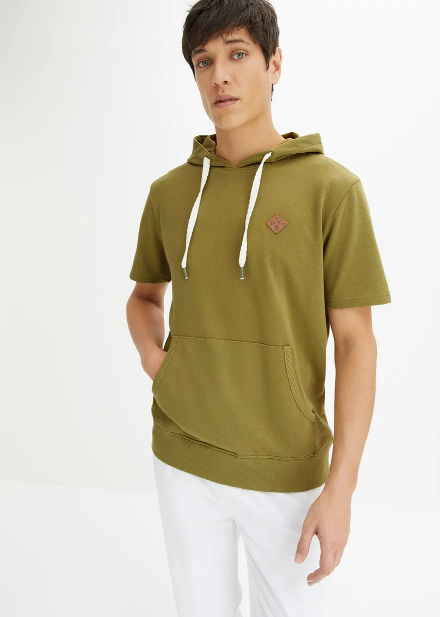 Kapuzensweatshirt, Kurzarm