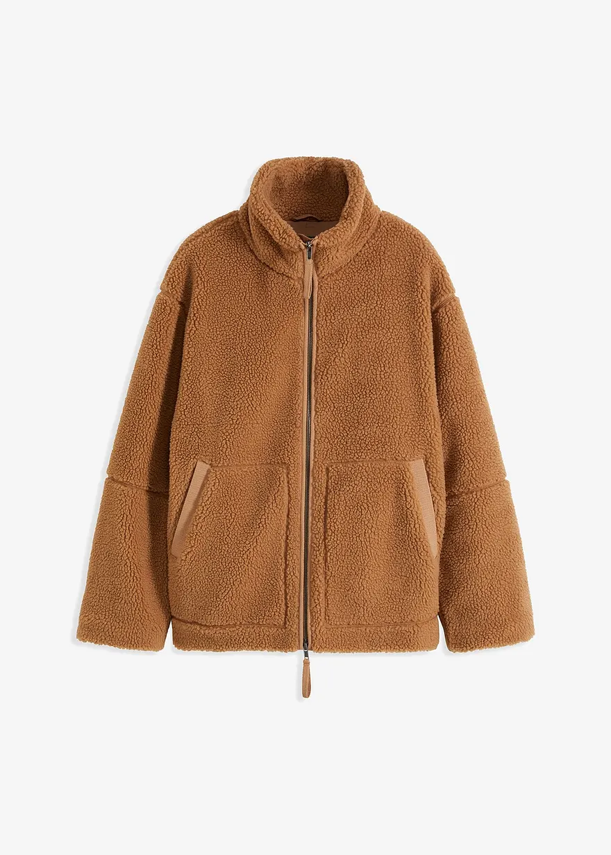 Gefütterte Teddy-Fleece Jacke