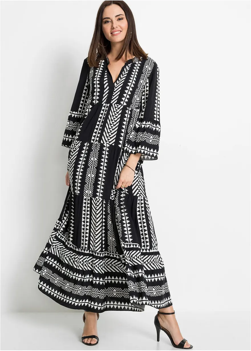 Maxikleid aus fließender Viskose