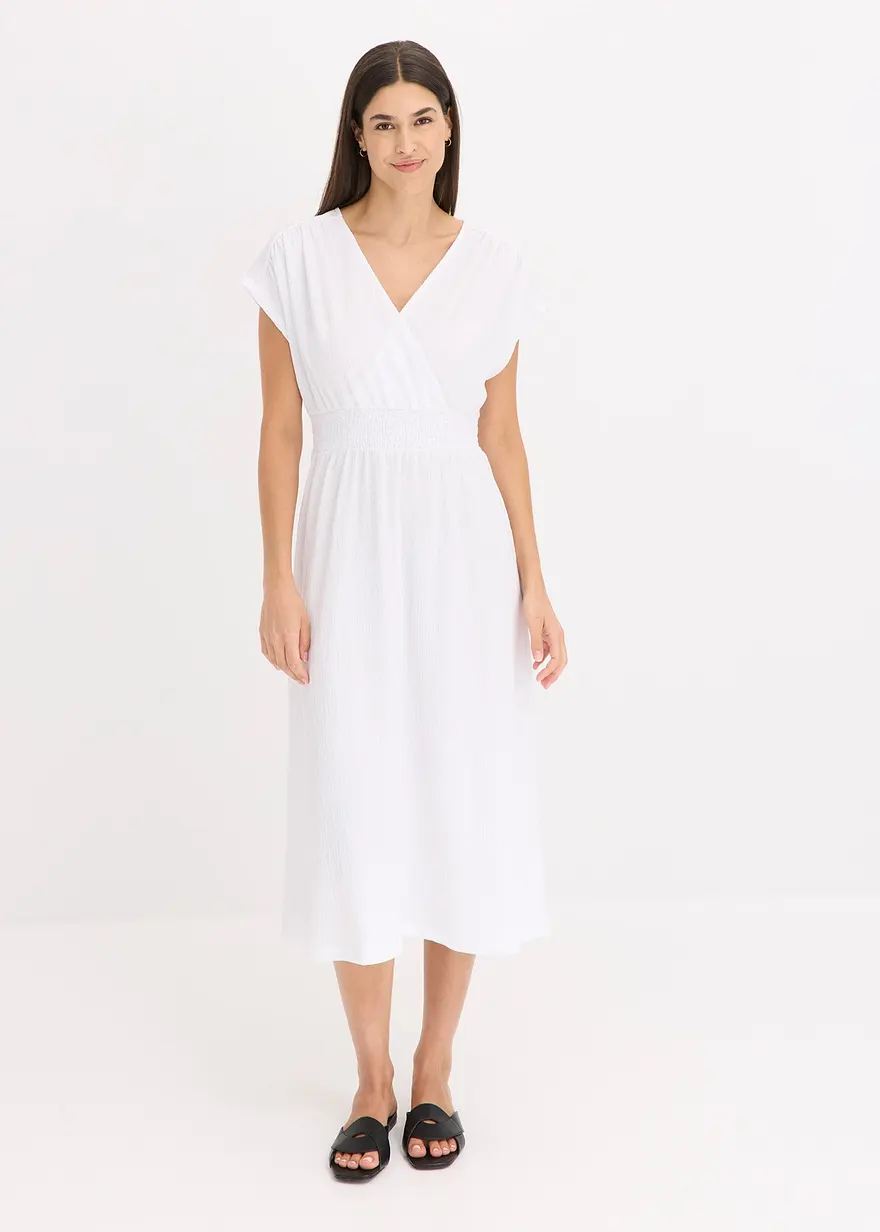 Jerseykleid aus luftigem Crêpe