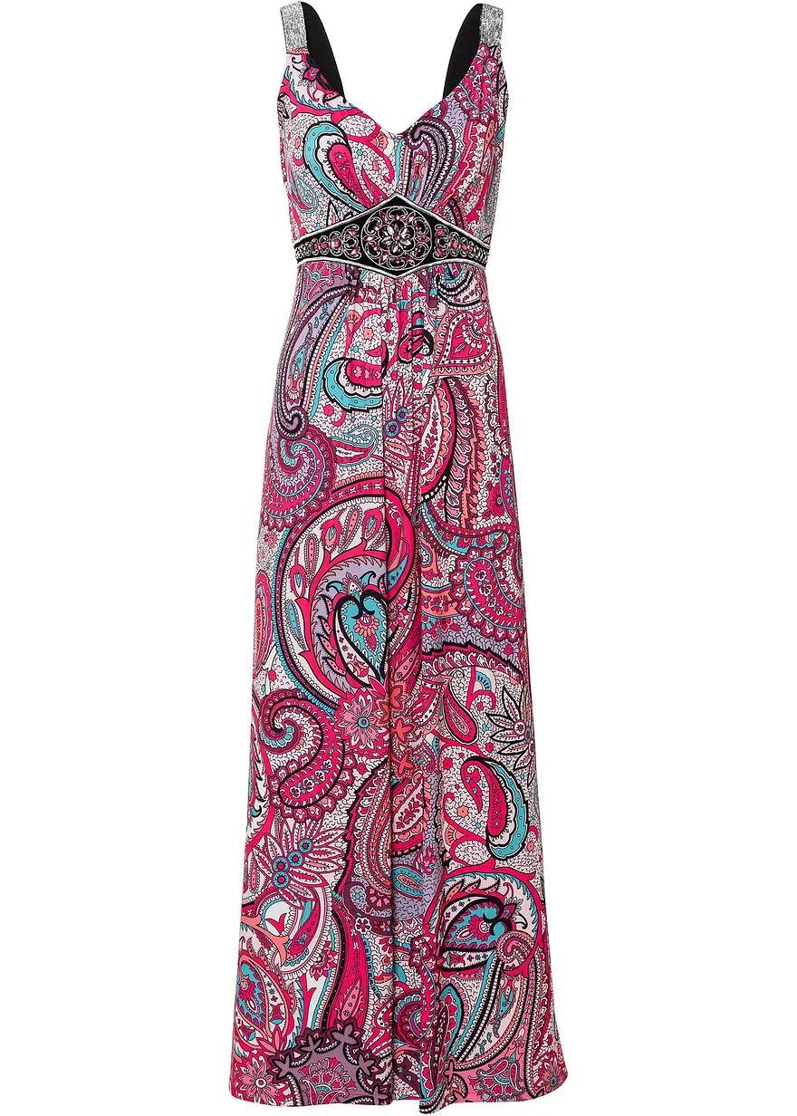 Maxikleid mit Applikationen