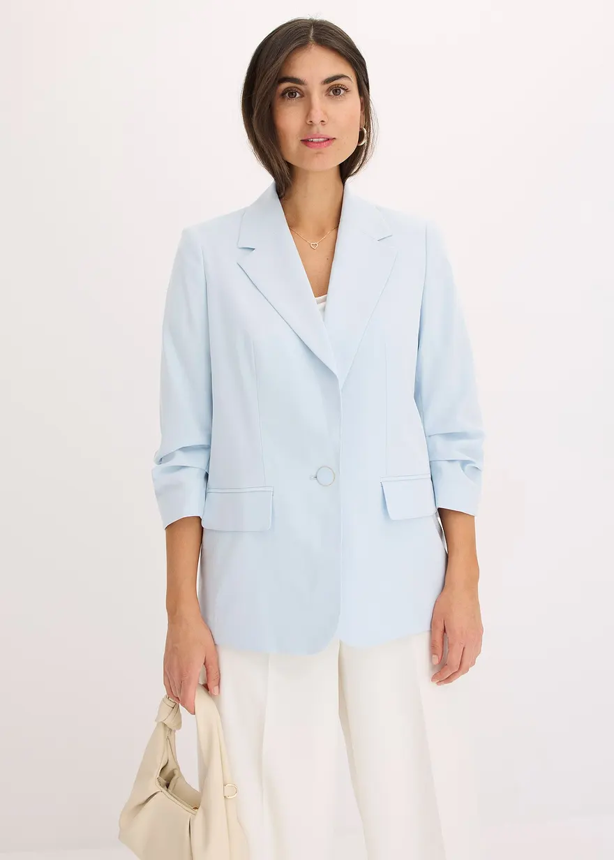 Lockerer 3/4-Arm-Blazer aus Viskose