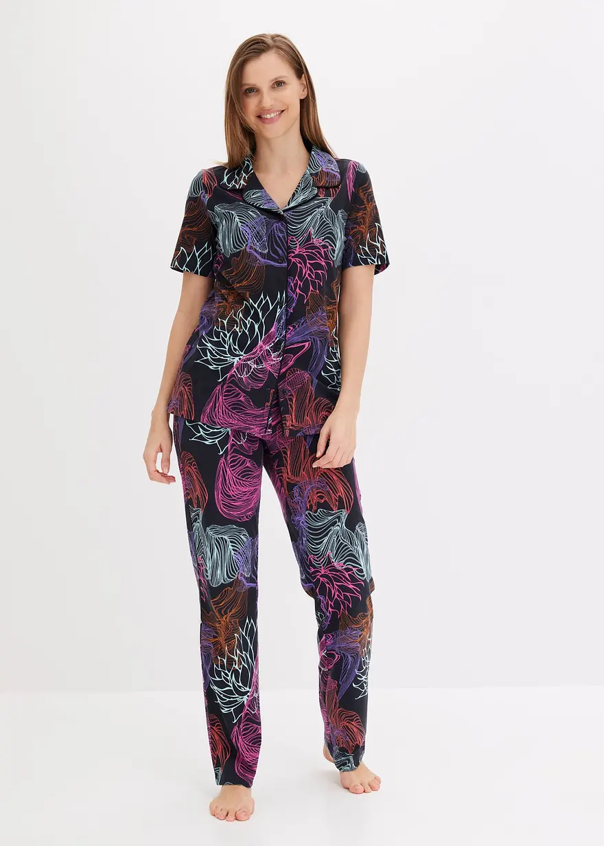 Pyjama mit Knopfleiste