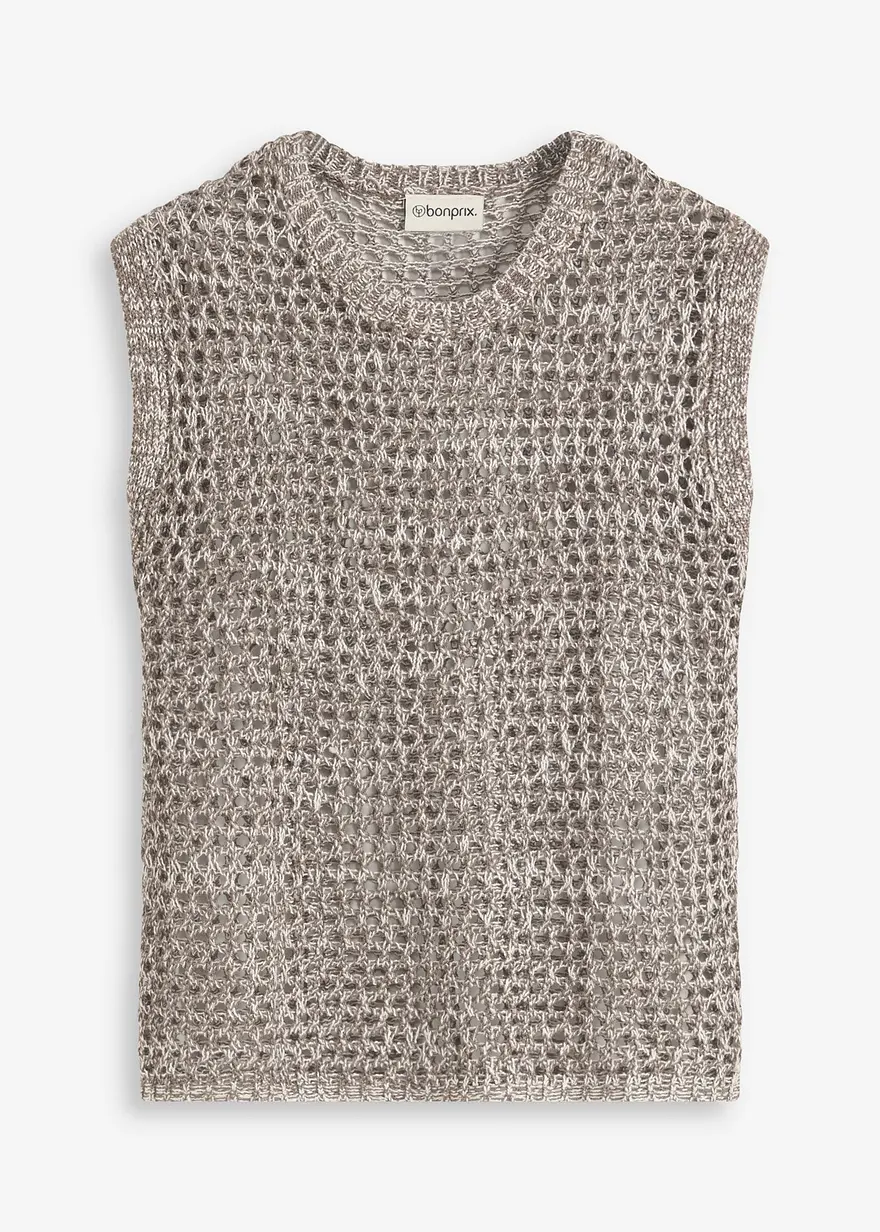 Stricktop aus Bändchengarn
