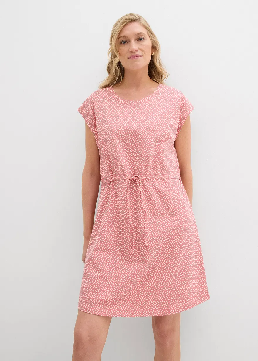 Jersey-Kleid mit Bindedetail