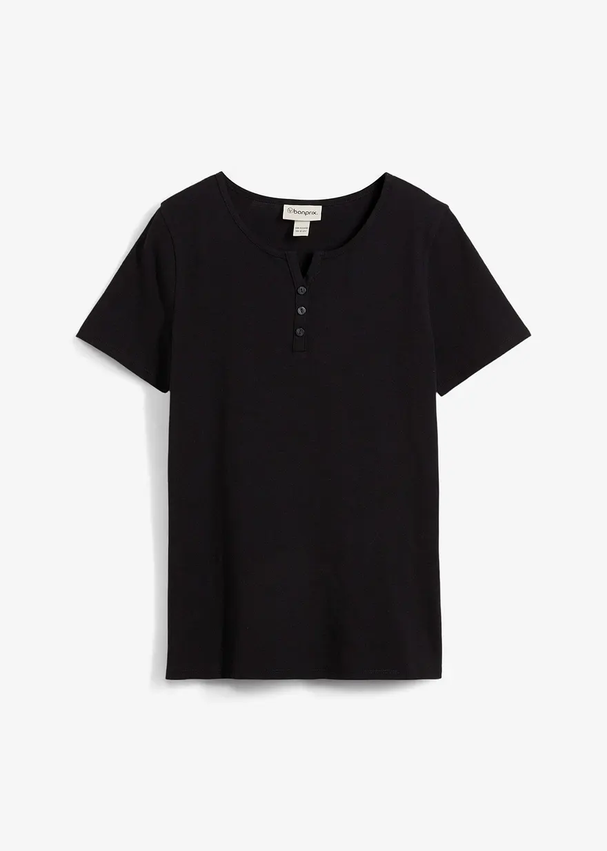 Henleyshirt aus reiner Bio-Baumwolle
