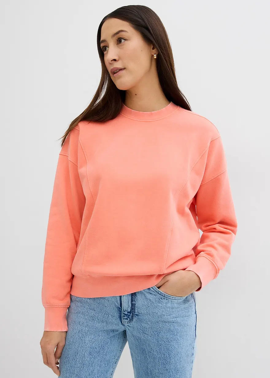 Oversize-Sweatshirt aus weichem Baumwoll-Viskose-Mix