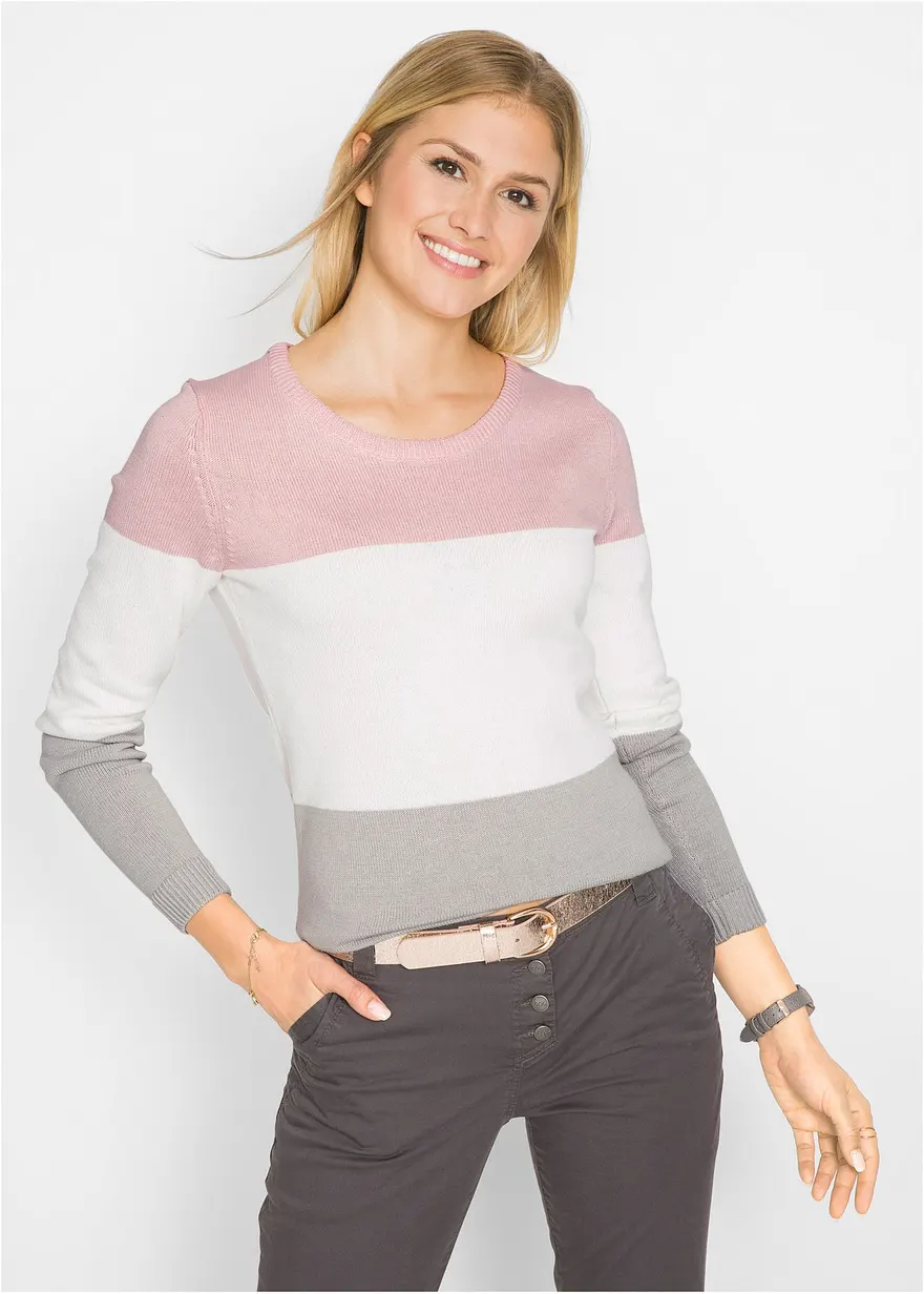 Pullover im Colorblocking-Stil