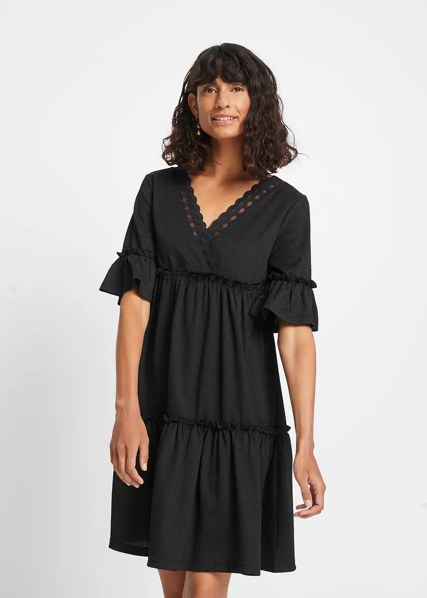 Kleid mit Lochstickerei