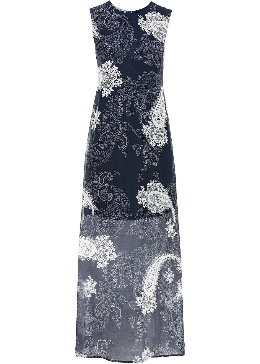 Langes Chiffonkleid