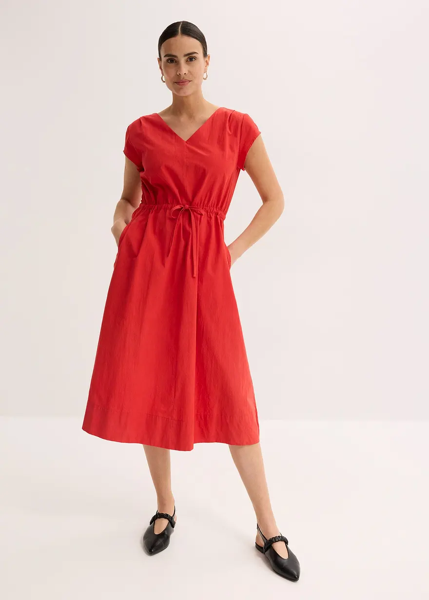 Kleid aus Baumwoll-Popeline