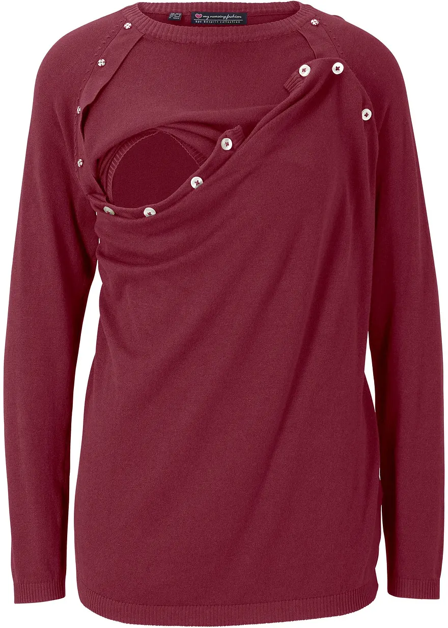 2-in-1 Umstands- und Stillpullover aus Feinstrick