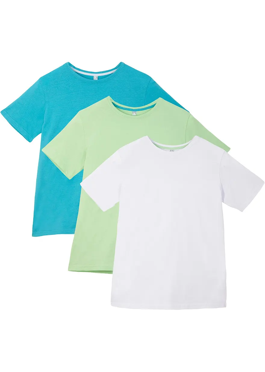 T-Shirt (3er Pack) aus reiner Baumwolle