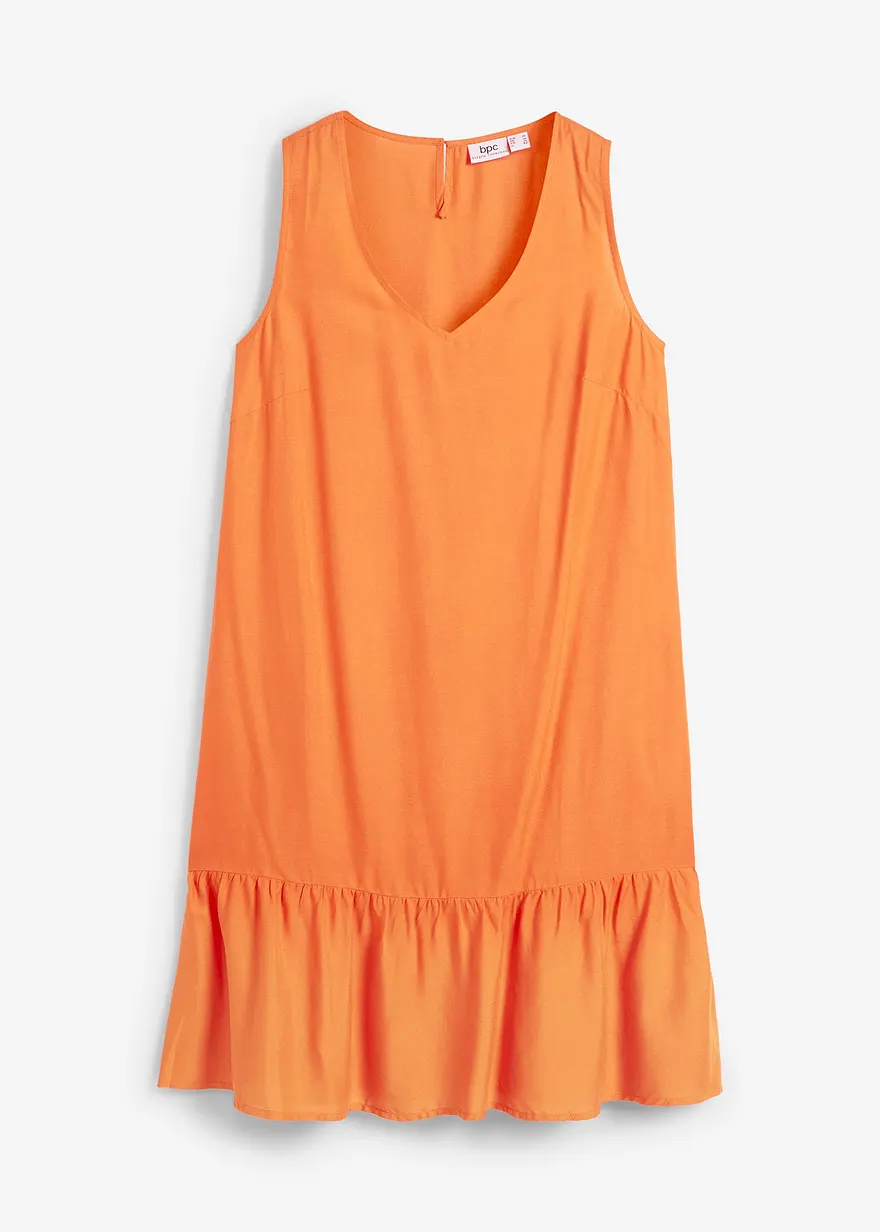 Kurzes Kleid aus fließender Viskose
