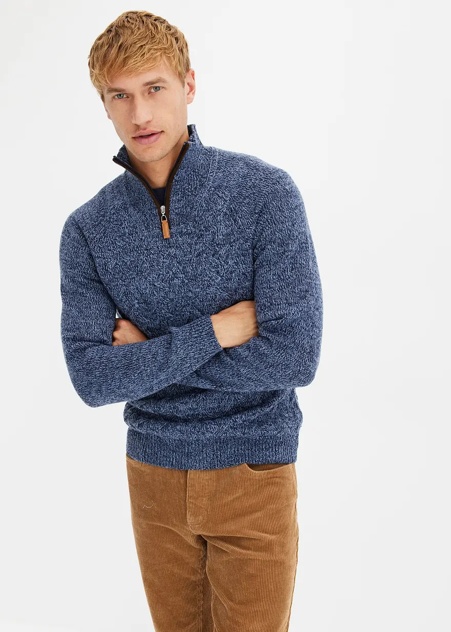 Troyer-Pullover mit Wolle
