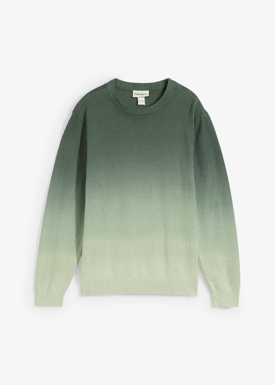 Feinstrickpullover mit Farbverlauf