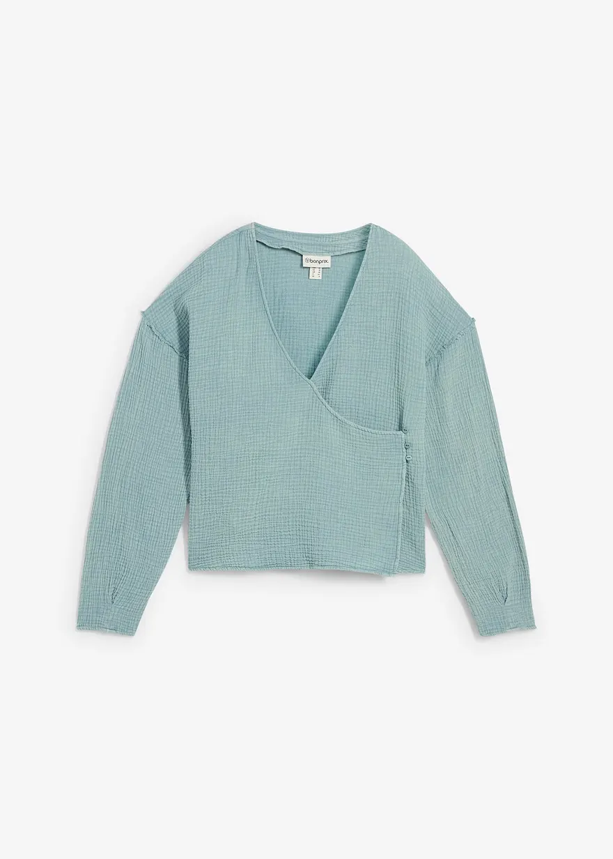 Blusenshirt aus reiner Baumwolle