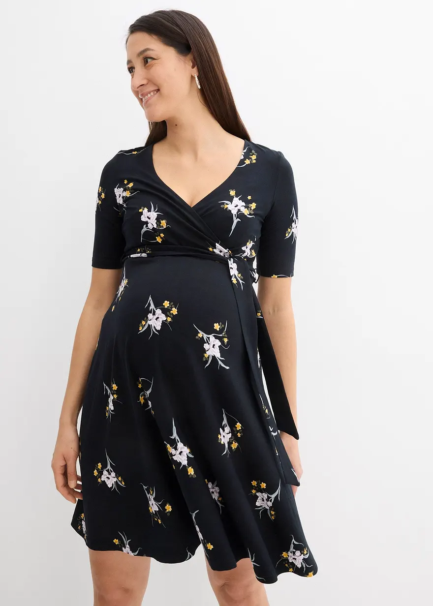 Umstands- und Stillkleid aus weicher Viskose