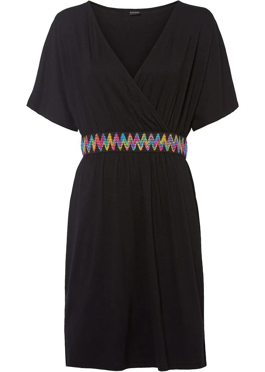 Jerseykleid mit dekorativem Tape