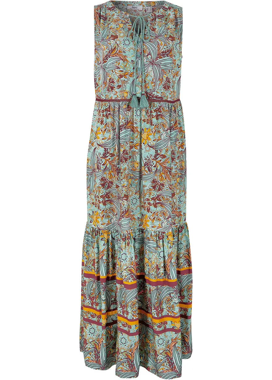 Maxi Web-Kleid aus Viskose