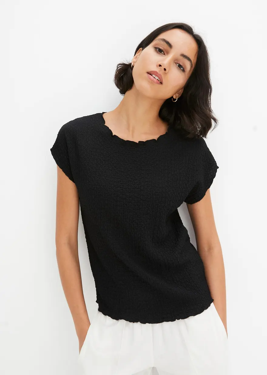 Shirt aus leichtem Crêpe