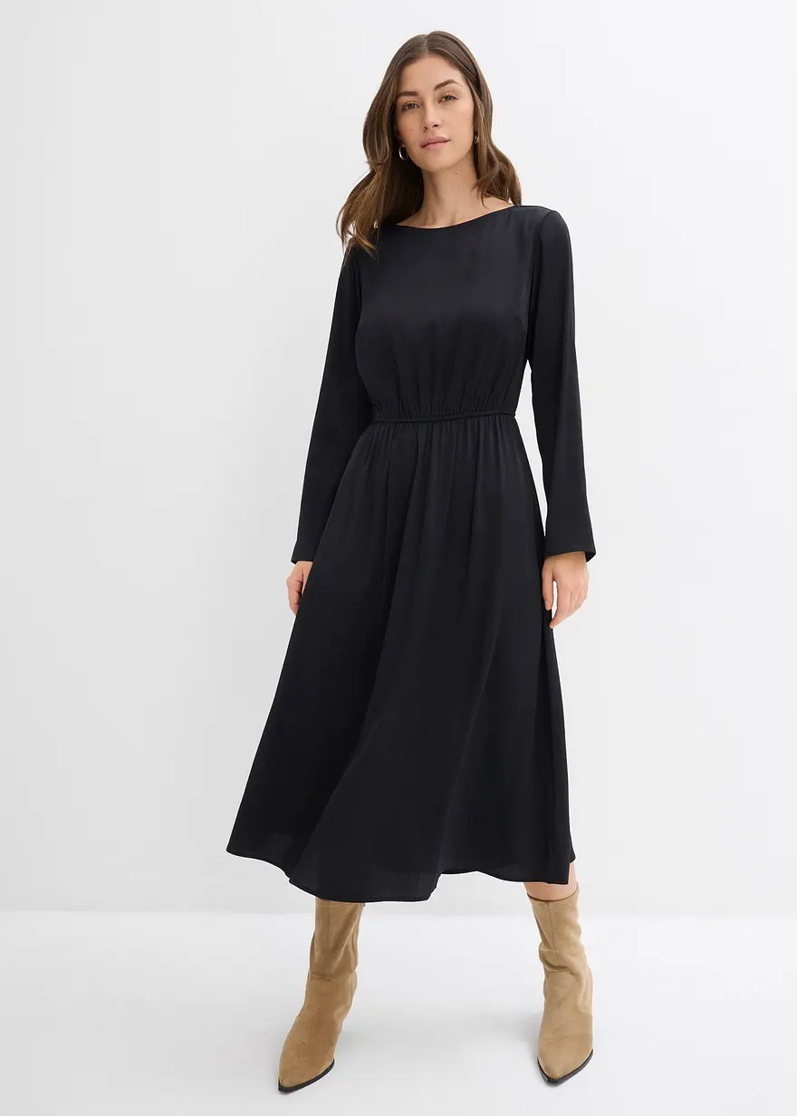 Midikleid aus feinem Satin