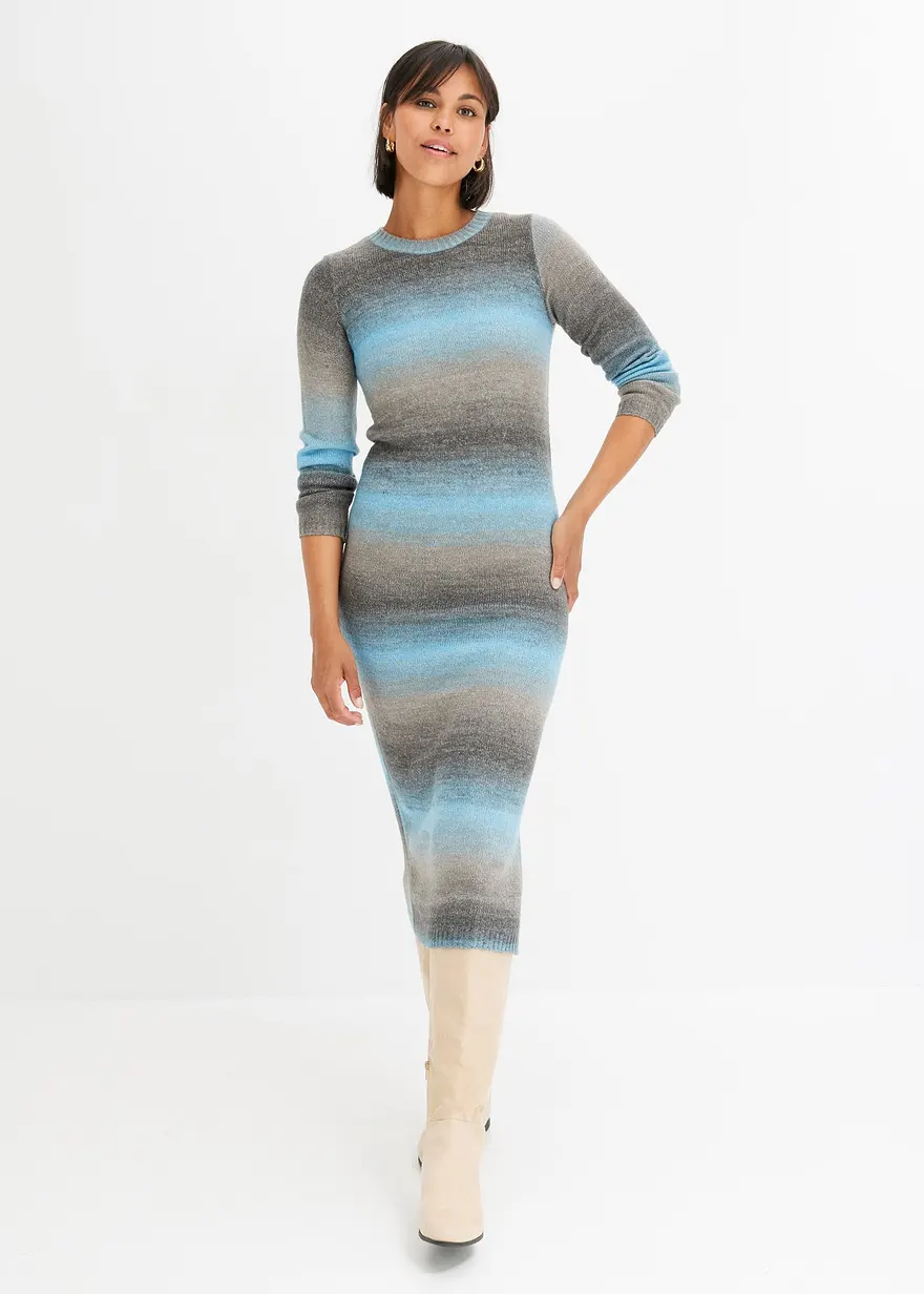 Strickkleid mit Farbverlauf