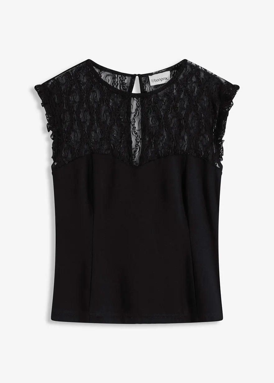 Top mit Spitze