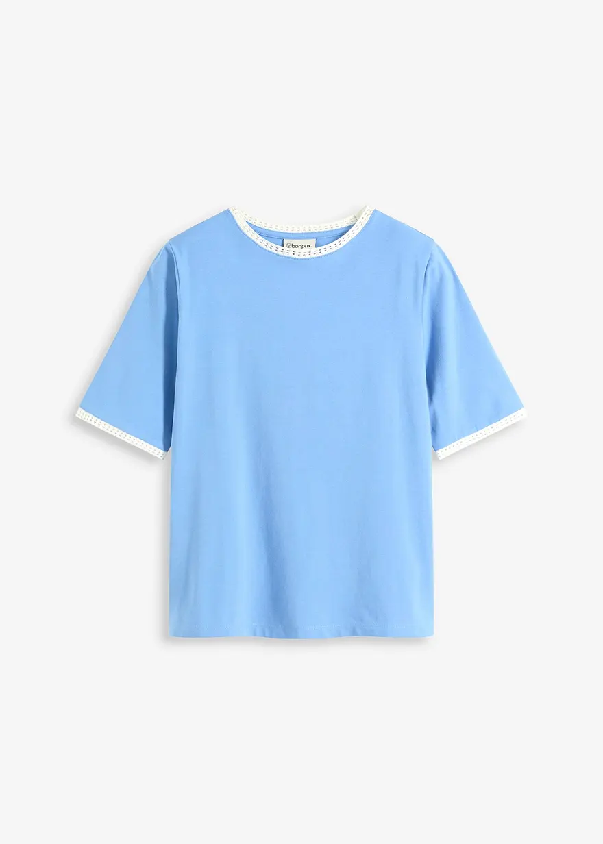 Shirt mit Spitzenborte