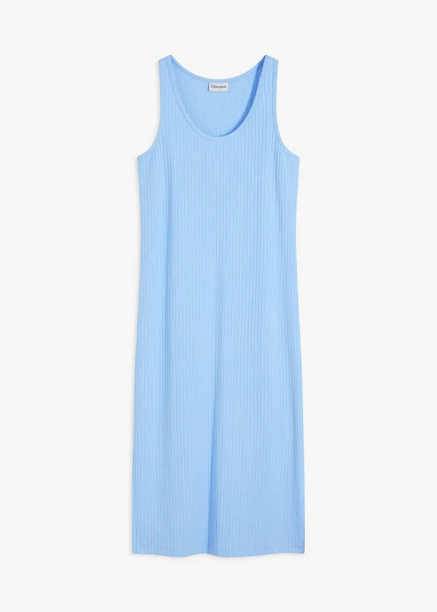 Midikleid aus weicher Rippe