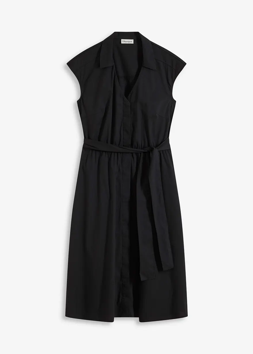 Blusenkleid mit Bindegürtel