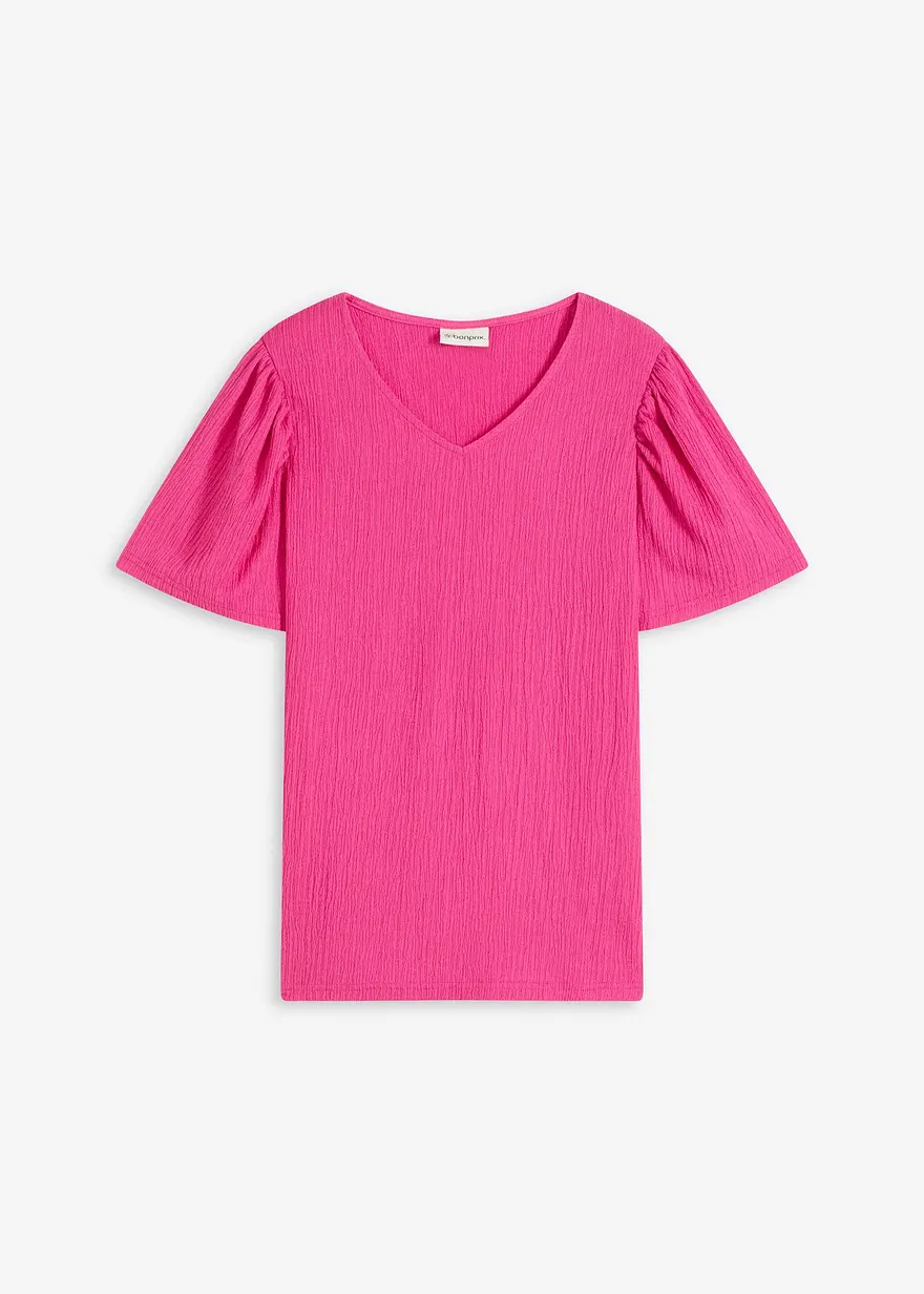 Shirt aus strukturiertem Crêpe
