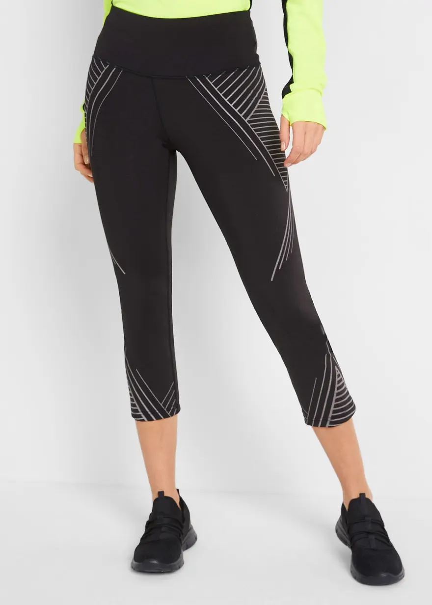 Sport-Leggings mit Tasche, 3/4-Länge