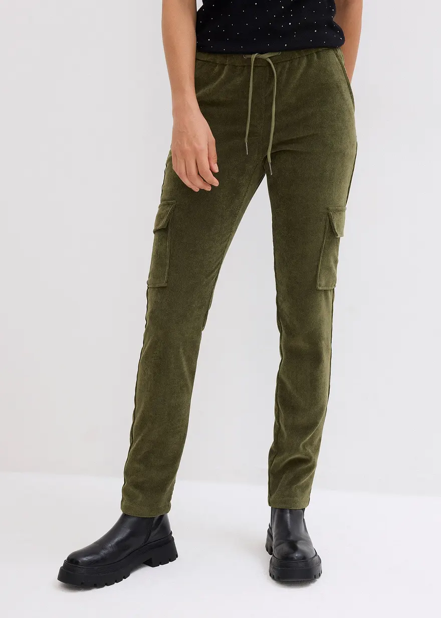 Schlupfhose aus Samt-Cord
