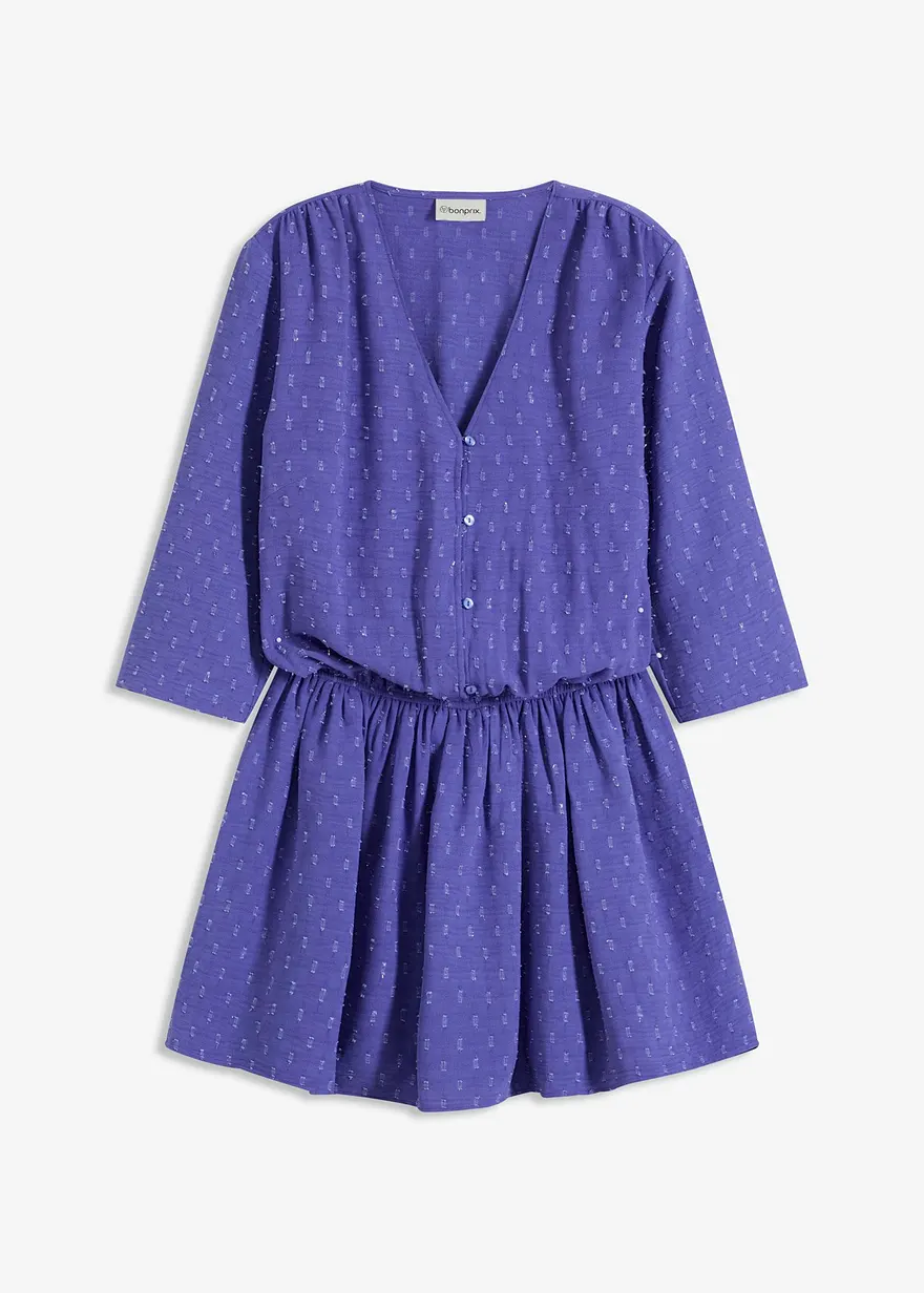 Kurzes Kleid aus texturiertem Material