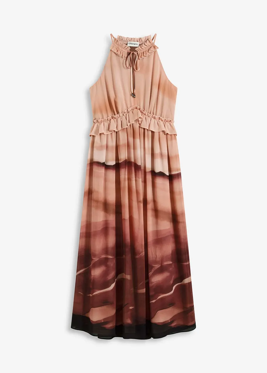 bedrucktes Chiffonkleid