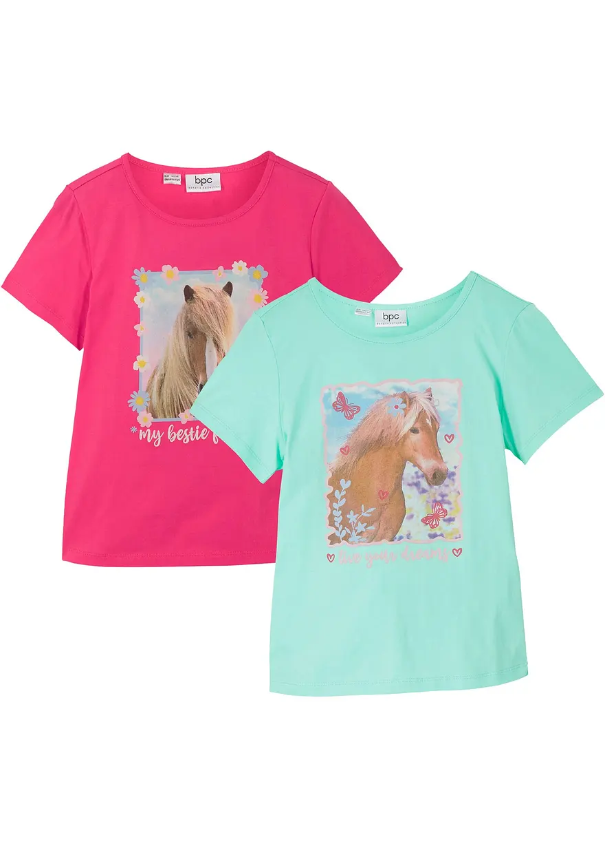 T-Shirt aus reiner Bio-Baumwolle (2er Pack)