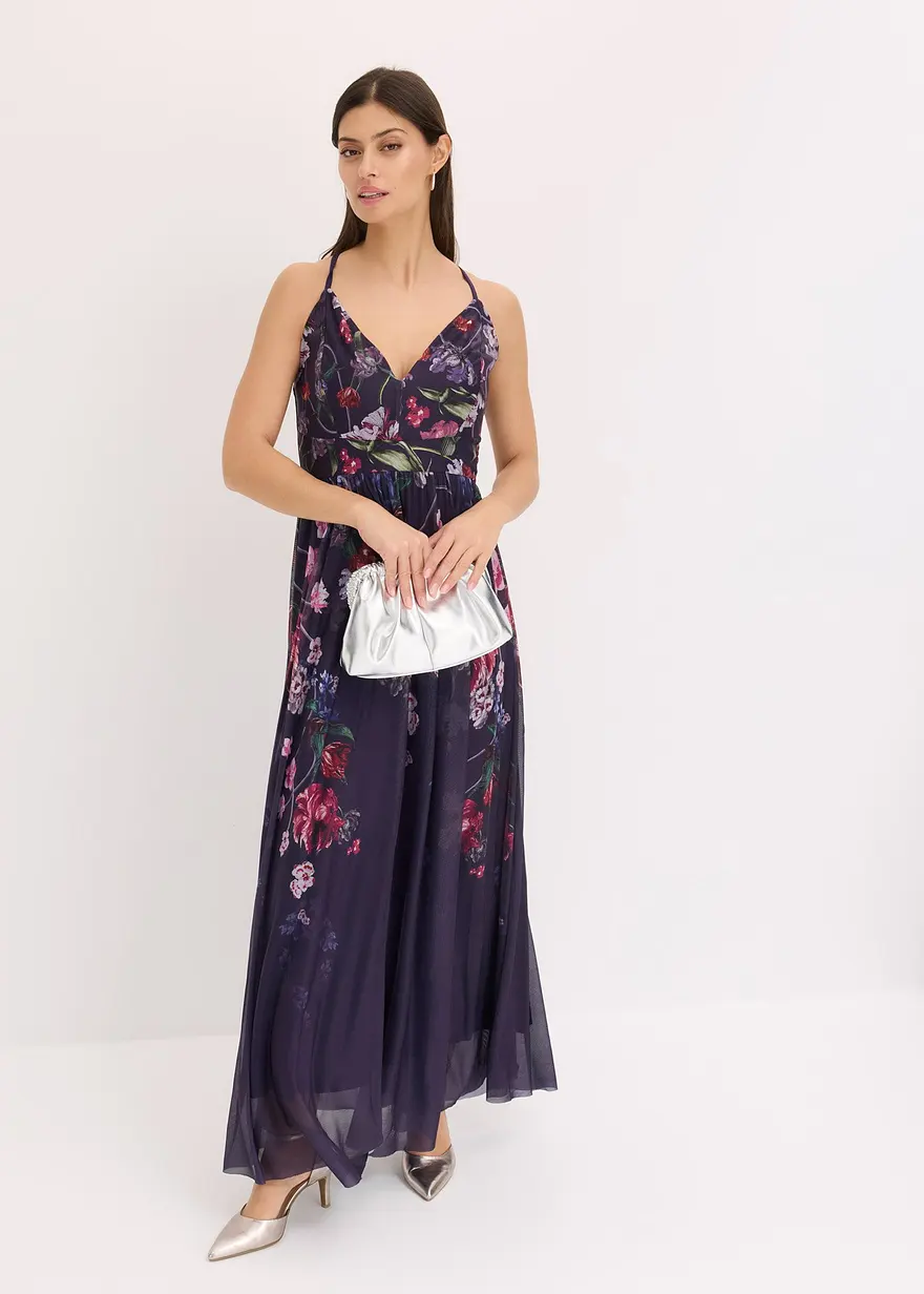 Maxikleid aus zartem Tüll mit Trägern