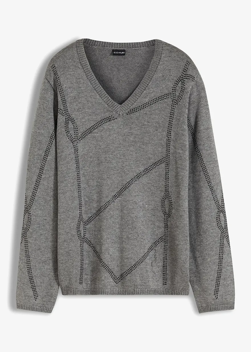 Pullover mit Strass-Applikation