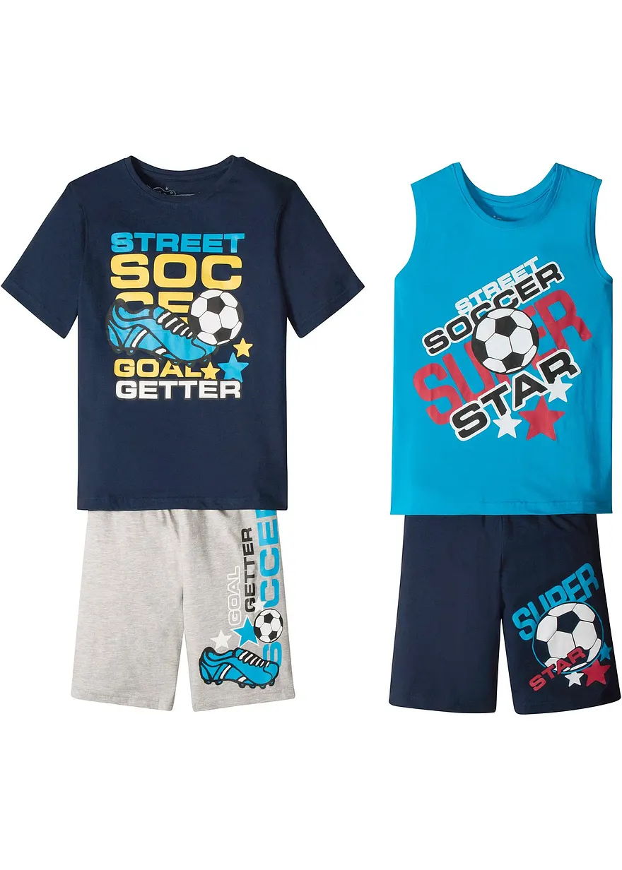 T-Shirt + Tanktop + Bermudas (4-tlg. Set)