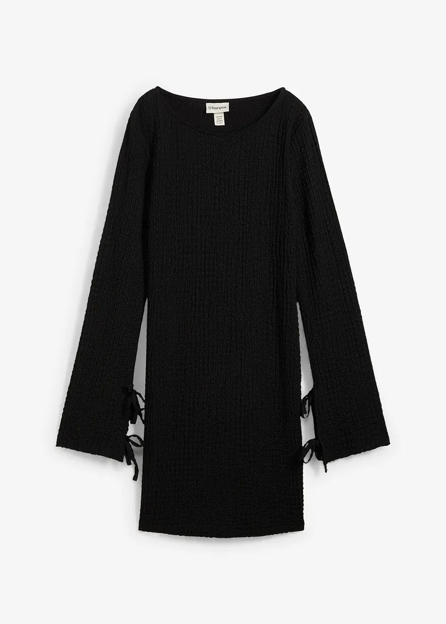 Minikleid aus strukturiertem Crêpe