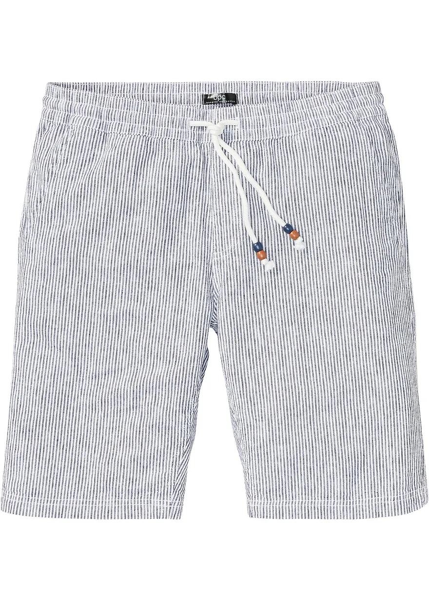 Regular Fit Bermuda mit Leinen