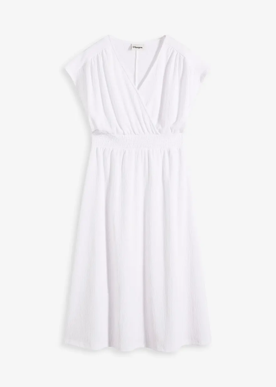 Jerseykleid aus luftigem Crêpe
