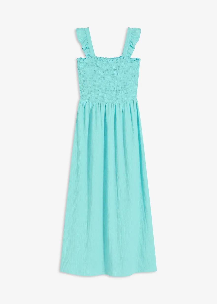 Jerseykleid mit Smok-Detail