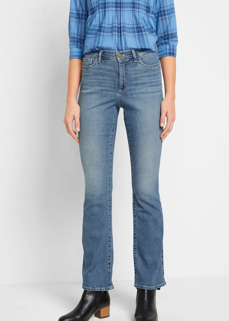 Bootcut Jeans Mid Waist, Bio-Baumwolle